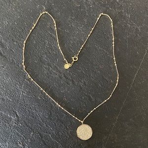 Gorjona necklace. Pendant with crystals